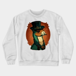 Alpaca With Top Hat Crewneck Sweatshirt